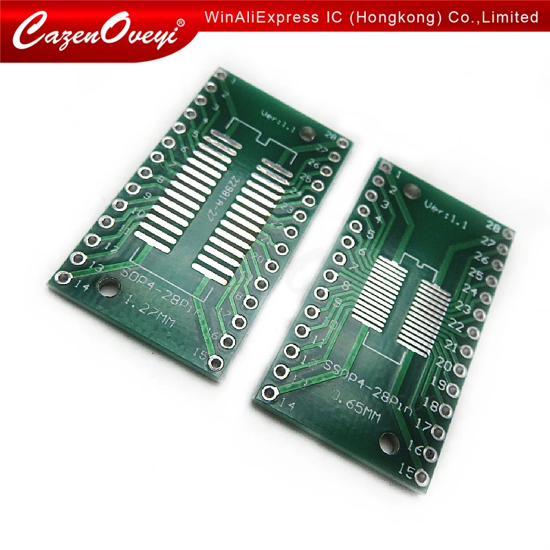 5pcs/lot TSSOP28 SSOP28 SOP28 to DIP28 Transfer Board DIP Pin Board Pitch Adapter In Stock
