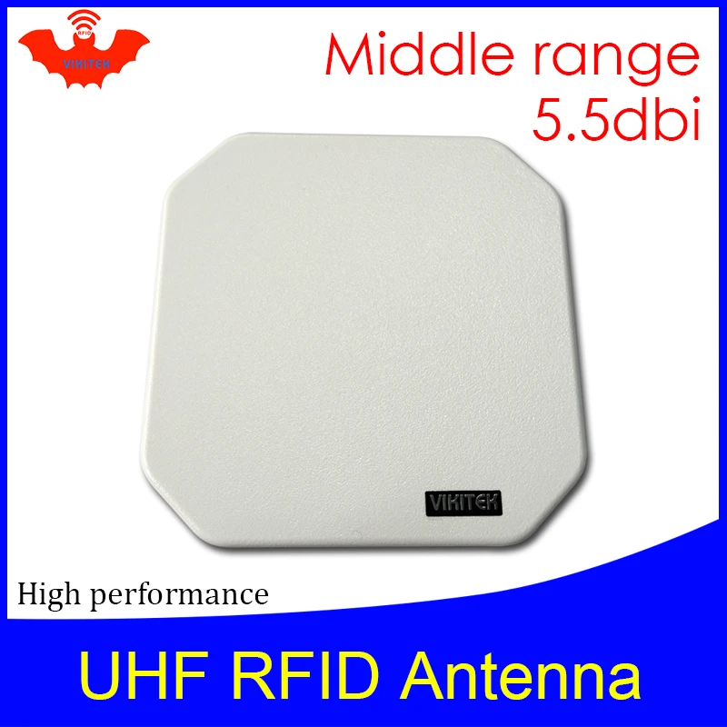 UHF RFID antenna Vikitek VA05 high performance 5.5dBic 902-928MHZ 915MHZ enhance PC durable middle range RFID Panel antenna