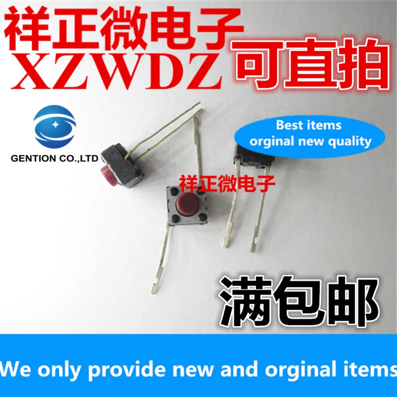 50pcs 100% orginal new Japan x6x5 tact switch Panasonic 6MM key switch EVQ22705R red head 2 pin position