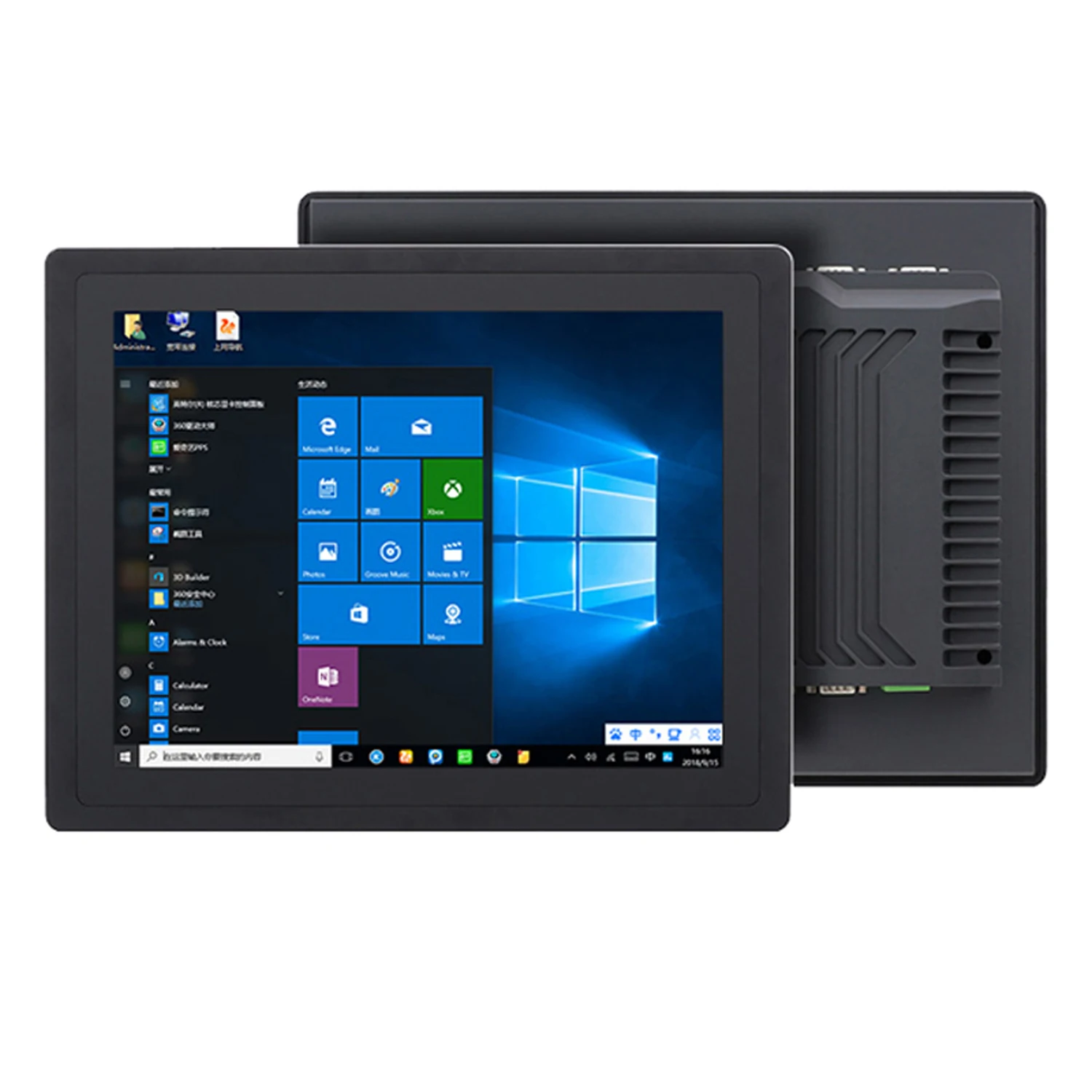 10 12 15 Inch industrial computer all in one tablet panel pc with capacitive touch screen built-in WiFi com win10 pro 1024x768