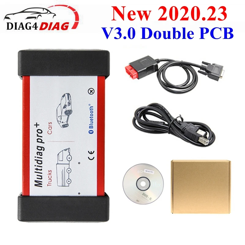 Multidiag Pro+ TCS V3.0 NEC Relays 9241 Chip Bluetooth USB 2021.10 Code Reader Car/Truck Diagnostic Scanner