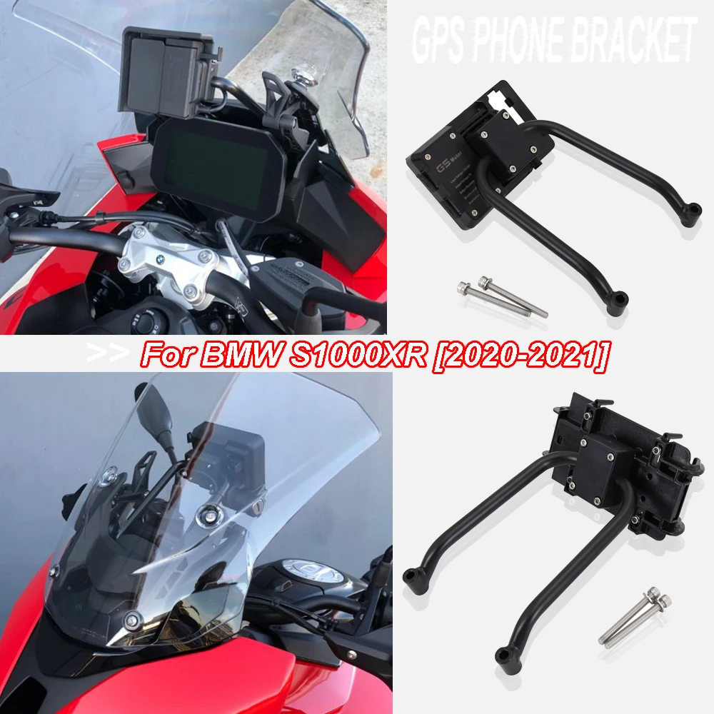 For BMW S1000XR S 1000 XR NEW Motorcycle Navigation Bracket Mobile Phone GPS Plate Bracket Phone Holder USB 2020-2021