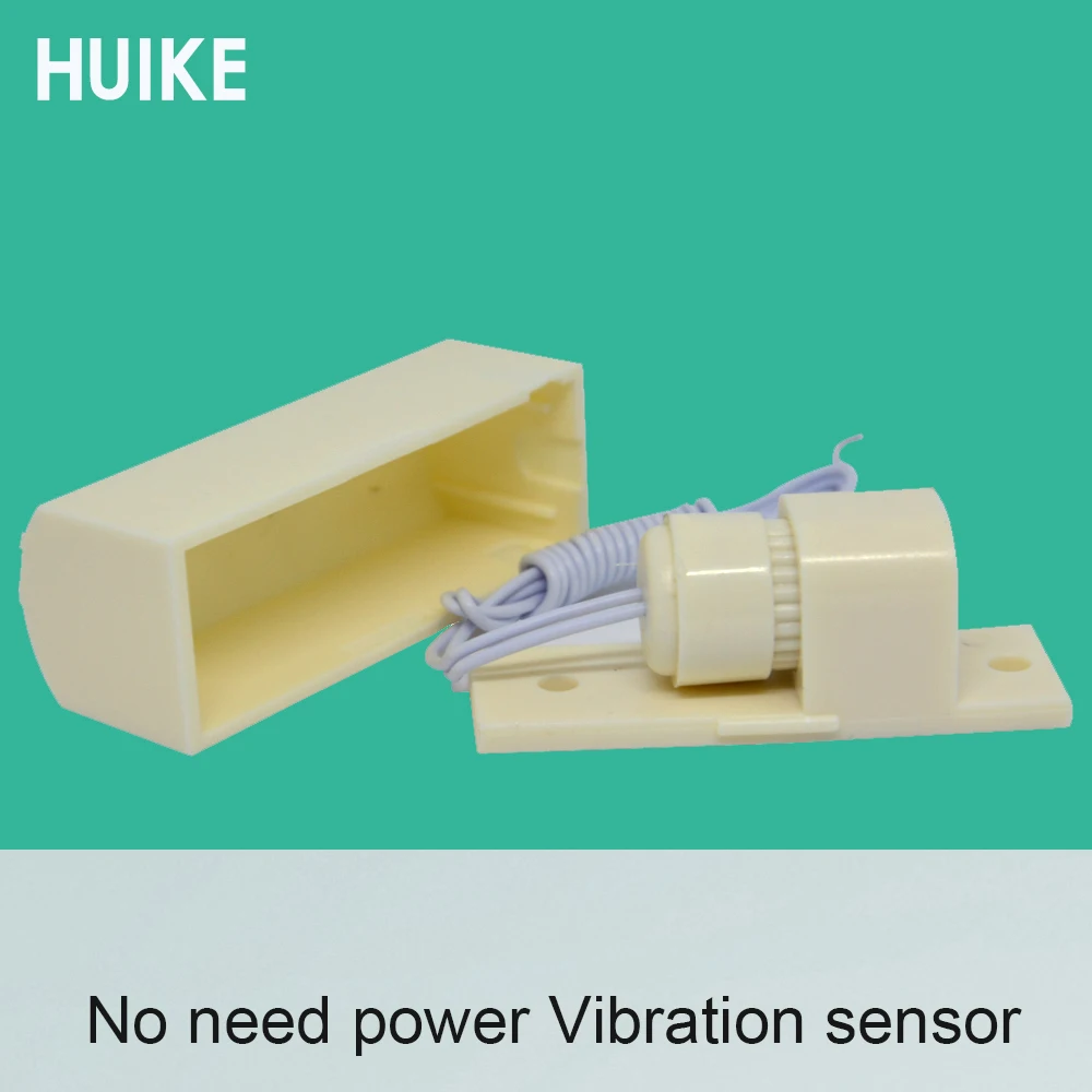 10Pcs 2 Wire Vibration Sensor Alarm Without Power NC To NO Dry Contact Signal Output Cashbox Safebox Anti Burglar Crash