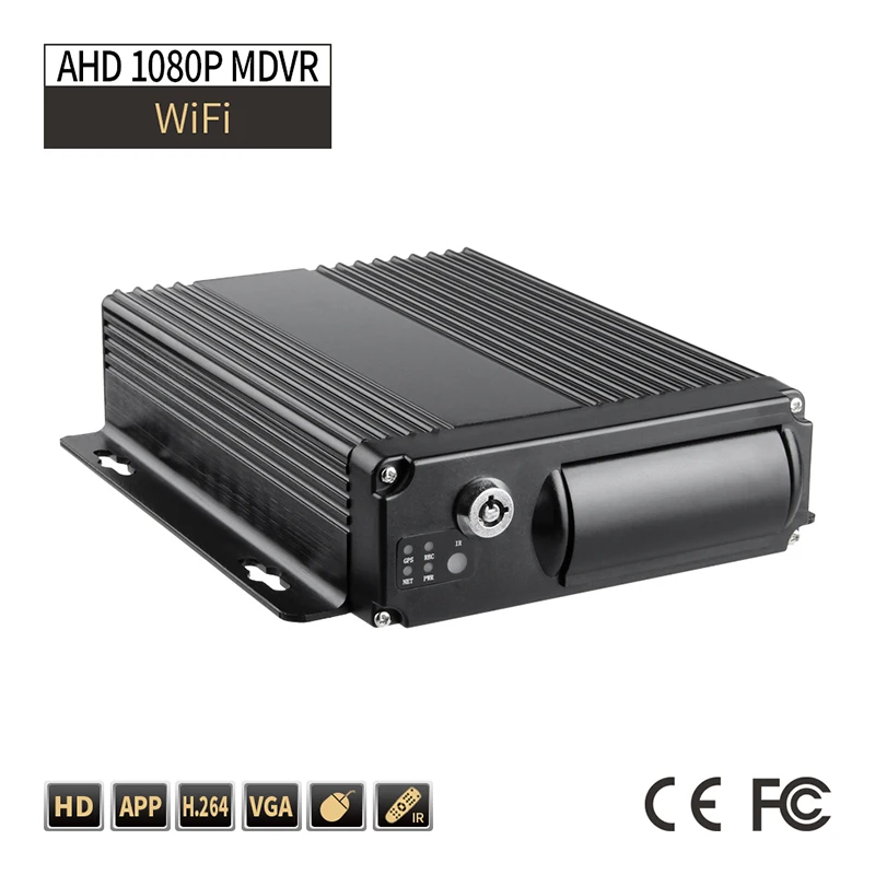 WIFI Remote Monitor,4ch 1080P Truck DVR Security,24H Cycle Recording Support Iphone/Andriod Delayed Shutdown for Vehicle,8-36V