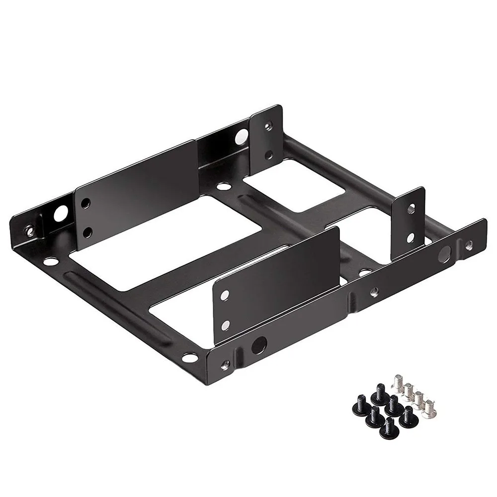 Metal Dual 2.5" To 3.5" Hard Drive Bay Mounting Bracket - 2 X 2.5" To 3.5" HDD / SSD Mounting Bracket