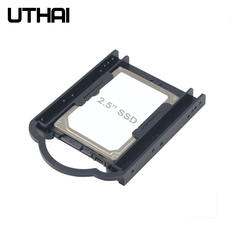 UTHAI G05 2.5 to 3.5 Inch Hard Drive Bracket SSD Free Screw Bracket Solid State Hard Drive HDD PC Converter Adapter