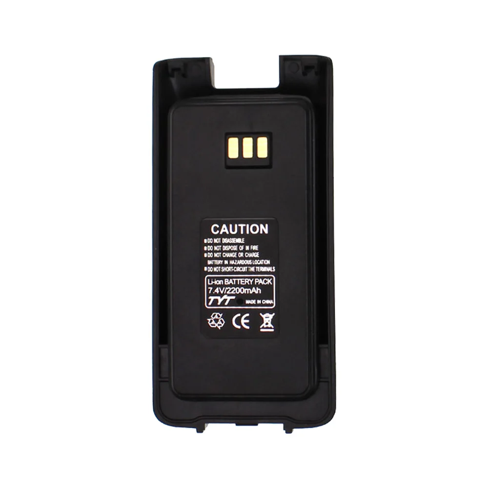 100% Original Li Ion Battery 7.4V 2200mah for TYT MD-UV390 Walkie Talkie MD-390 DMR Radio