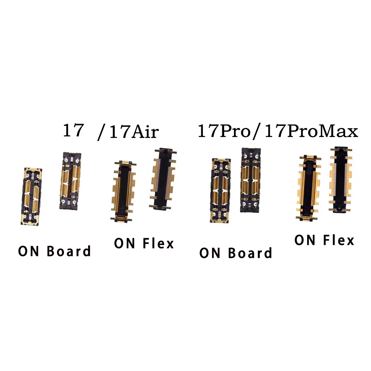 5Pcs FPC Battery Connector For iPhone 17 17Pro 17Air 17PM Inner Clip Plug Flex Cable On Board On Flex