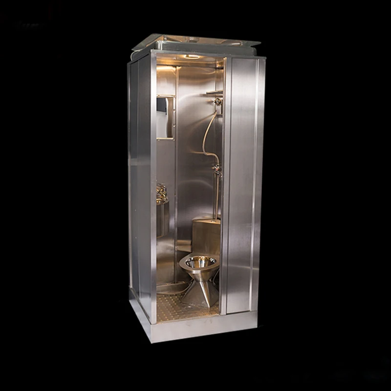 Prefab Outdoor Shower Room Stainless Steel Bathroom Enclosure Economic Design For Sale