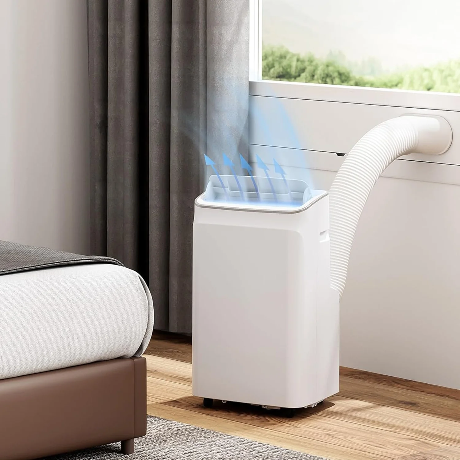 12000 BTU Portable Air Conditioner Stand Up Cooling Up to 550sq.ft, 3-IN-1 Portable AC Unit with Fan, Dehumidifier & Sleep Mode