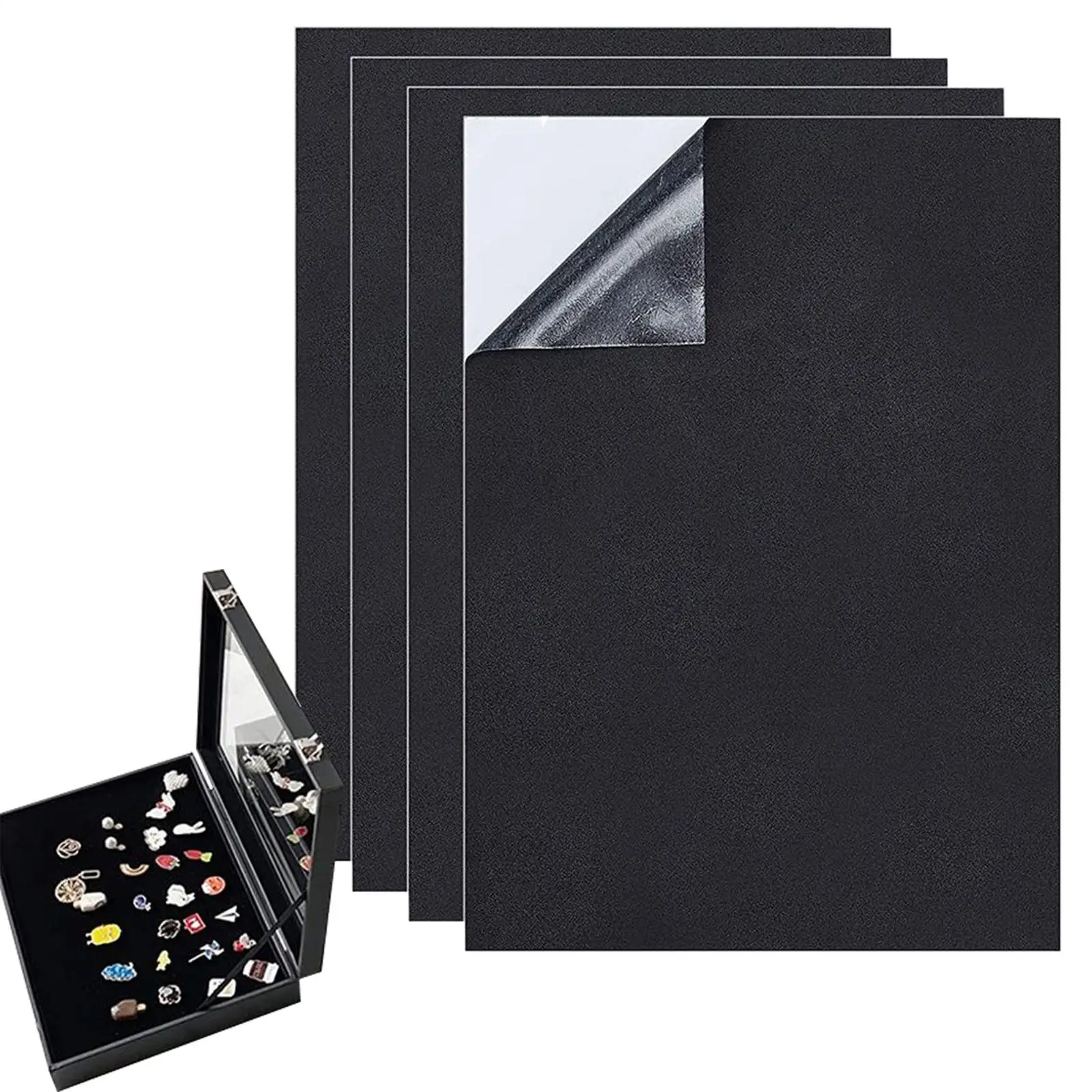 Adhesive Foam Padding Sheets 4 Pieces Shock Absorption Floor Protectors Sheet Foam Padding with Adhesive Backing for Furniture