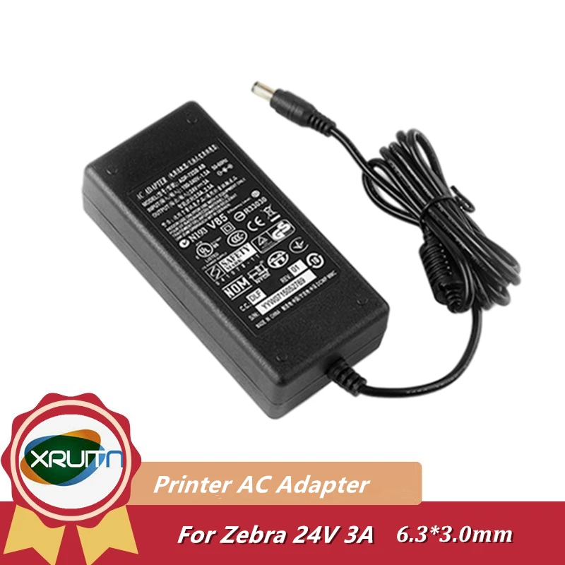 New 24V 3A 2.5A AC DC Adapter for Zebra Printer GX420 GT800 GT820 GX430T EZ1105 Charger FSP060-RPBC P1028888-006 SAWA-31-25024