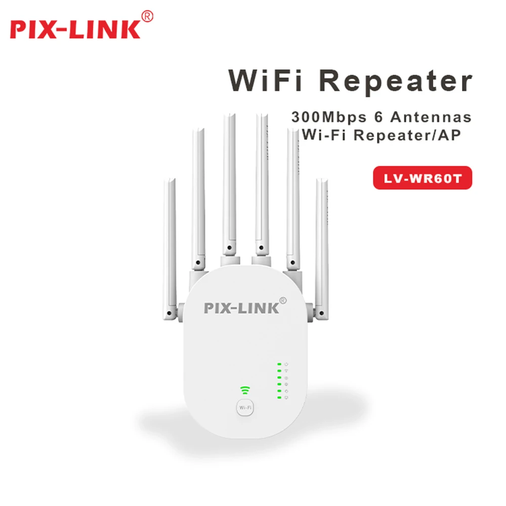 PIX-LINK WR60T WiFi Repeater 1200Mbps Router WiFi ExtenderWi-Fi Range Extender 2.4G Wi-Fi Signal Booster Long Range Network