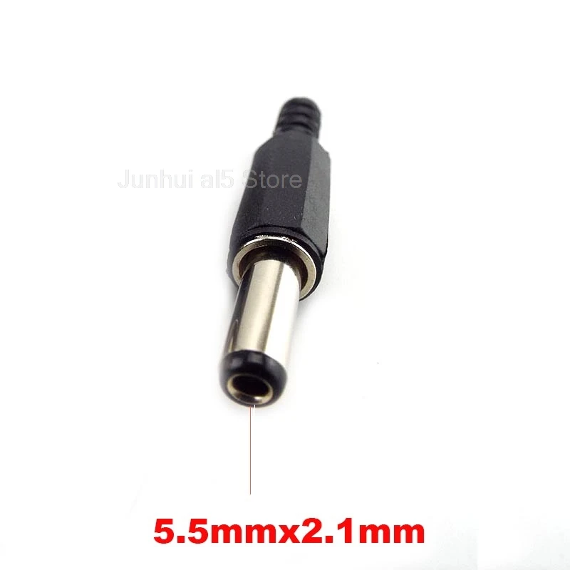9mm 14mm DC Male Power Supply Jack Wire Charging Adapter Plug Electrical Connector 5.5mmx2.1mm Socket For DIY Projects B5
