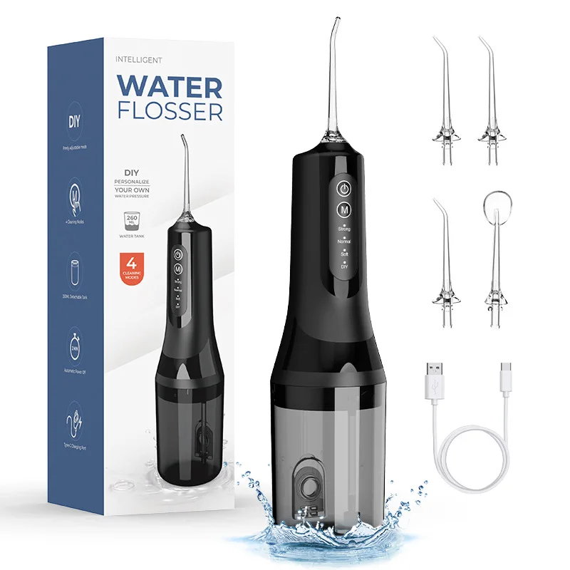 Portable Electric Toothbrush and Water Floss Set, New Design for Home Oral Care and Whitening, Comfort and Hygiene