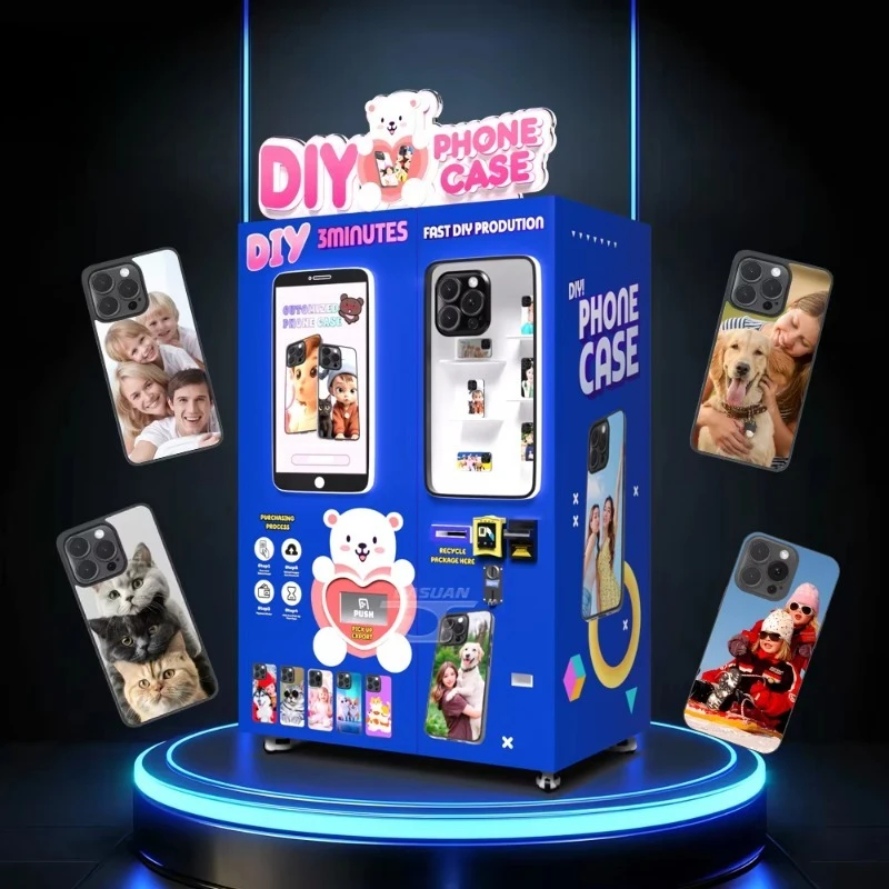 New Commercial High Profit Self Service Custom DIY Mobile Phone Case Printer Fully Automatic Phone Case Printer Vending Machine