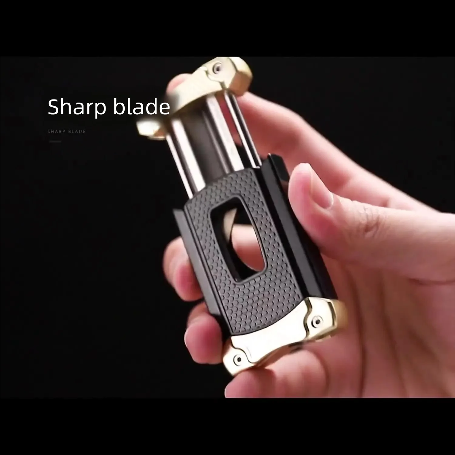 Stainless Steel Cigar Cutter Built-in Hole Puncher V-Cut Tool With Gift Box Cigarette Scissors Accessories Smoking Tools