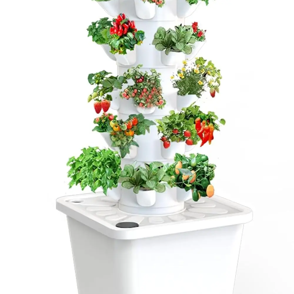 30-Plant Vertical Hydroponic System: Indoor Garden Kit for Thriving Plant Growth