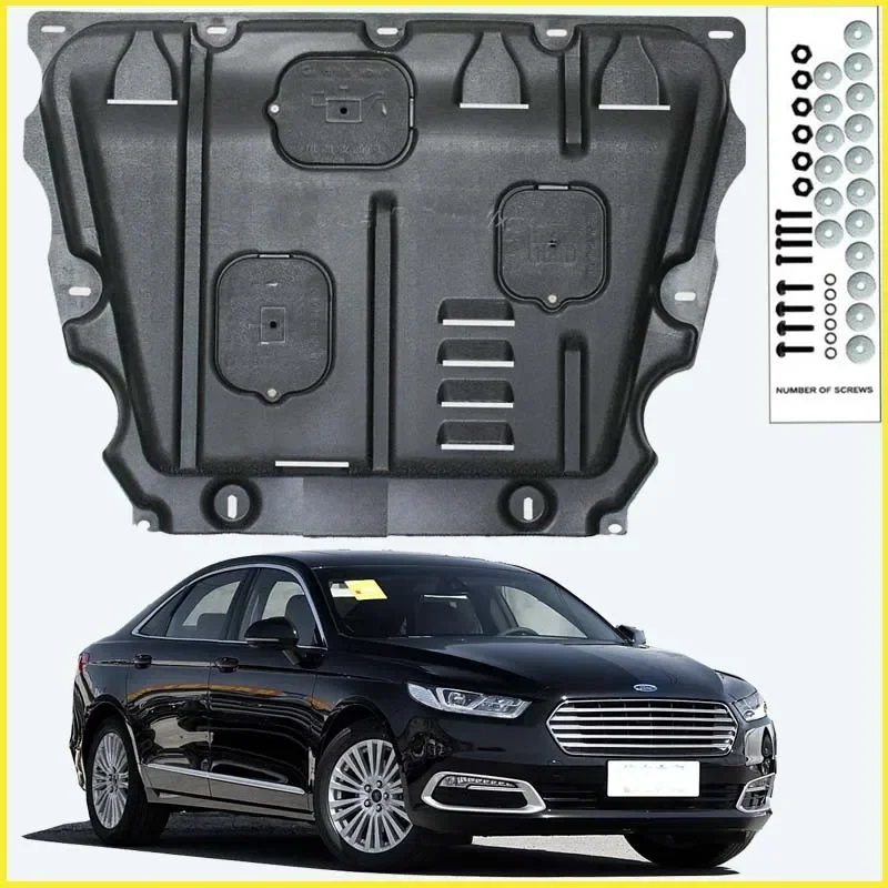 For Ford TAURUS 2015-2019 Black Under Engine Guard Plate Splash Shield Mud Fender Cover Mudguard Protector