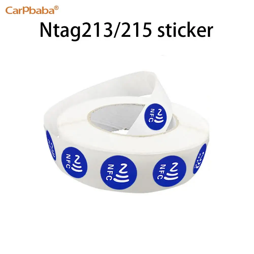 10pcs 13.56MHz Ntag213 ntag215 Universal Label NFC Ntag213 TAG Sticker RFID Key Token Patrol NXP MIFARE Ultralight Tags
