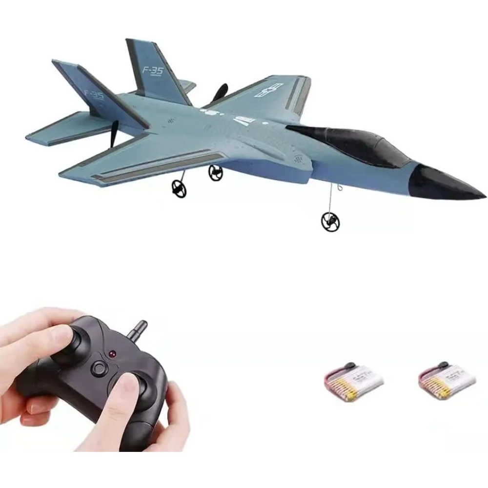 Ready-to-Fly 2.4GHz 2-Channel RC Airplane with 6-Axis Gyro for Easy Flight, Ideal for Kids and Boys