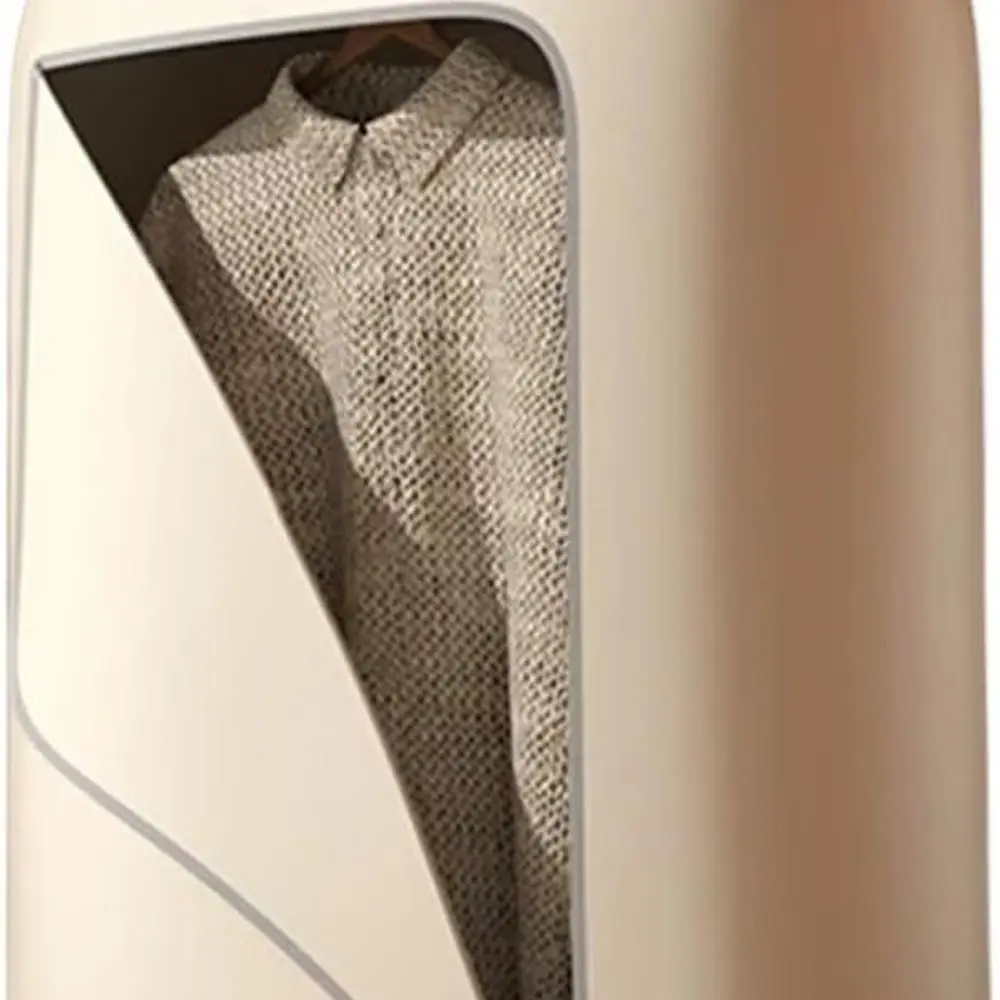 Portable Clothes Dryer, Folded Electric Clothes Dryer Smart Drying Rack Hang Dryer Machine,for Travel,Apartment(Khaki)