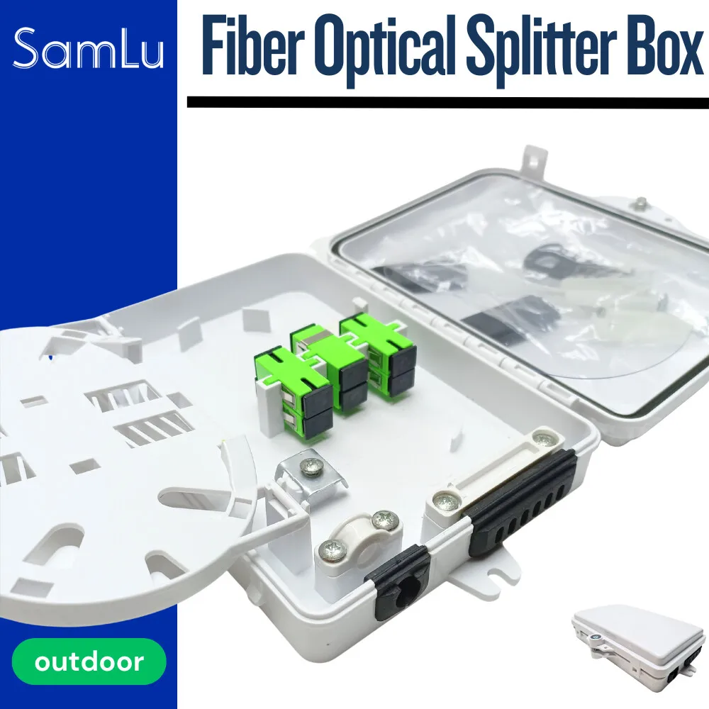 6 Cores Fiber Optic Distribution optical box Cattse FTTH Terminal Data Information Box Drop Cable Protection оптическая коробка