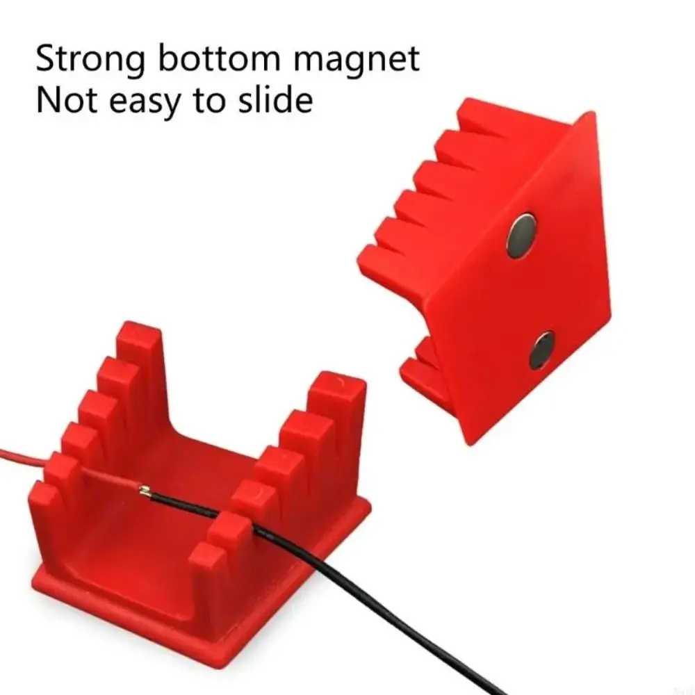 High Temperature Resistance Welding Wire Fixture Magnetic Black/Red Soldering Wire Holder Non Slip Clamp 360 Degree Adjustment