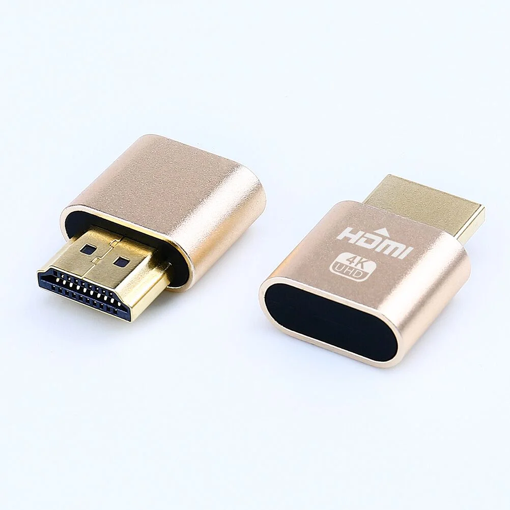 Dtech High Quality Dummy OEM ODM 4K Display Emulator HDMI Dummy Ghost Monitor Headless Dongle Plug