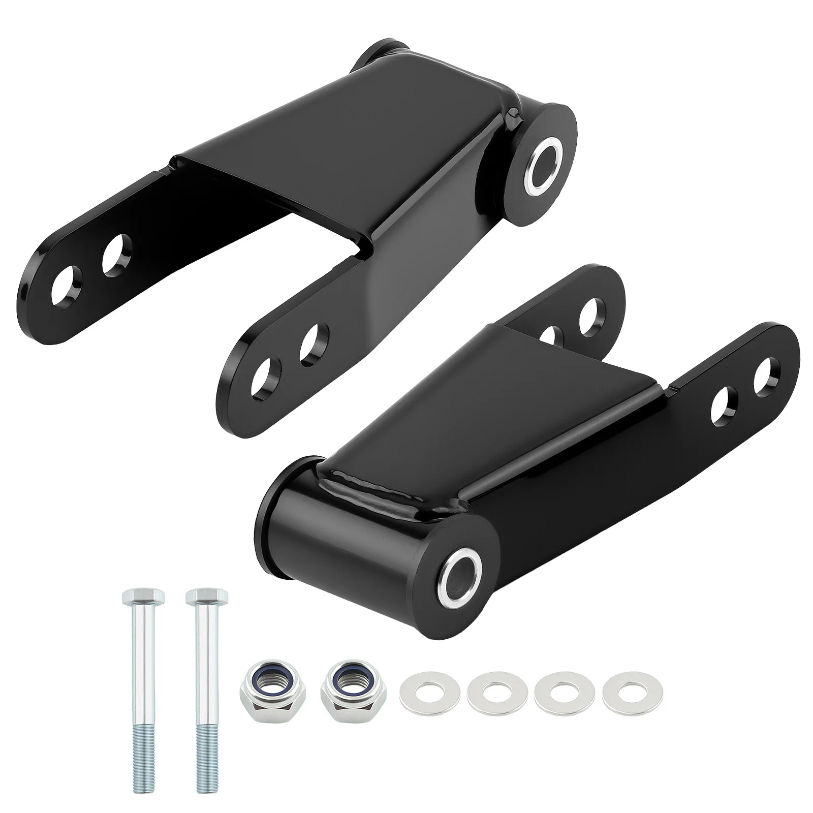 1"-2" Rear Drop Shackles Lowering Kit For Ford F-100 F-150 2WD 73-96 Adjustable