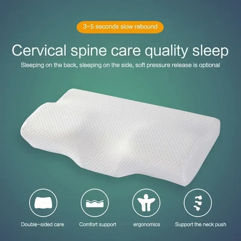 Neck Pillow Slow Rebound Memory Cotton Pillow Cervical Partition Memory Pillow for Anti-snoring Neck Pillow Slow Rebound Memory
