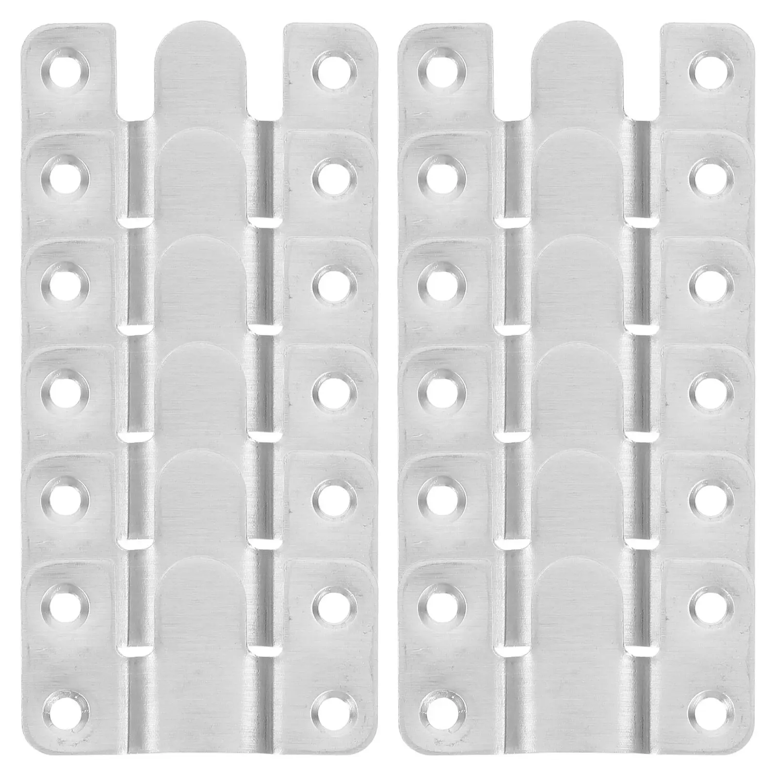 6Pairs Stainless Steel Heavy Duty Picture Frame Hanging Brackets Flush Mount Clips Mirror Holder Wall Mounting Hardware Durable