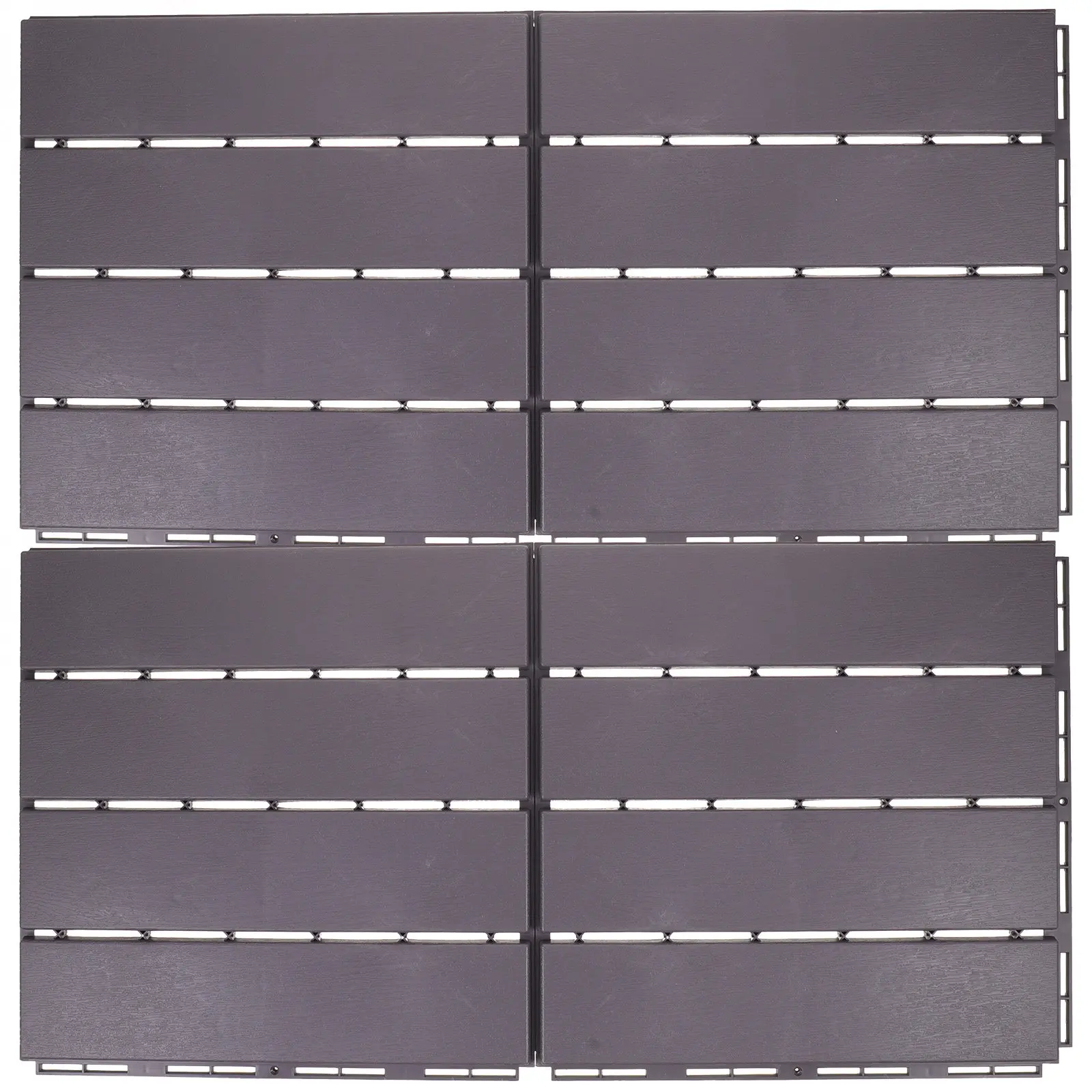 4Pcs Interlocking Deck Tiles Uv Resistant Patio Flooring Balcony Garden Home Supplies Interlocking Decking Tiles