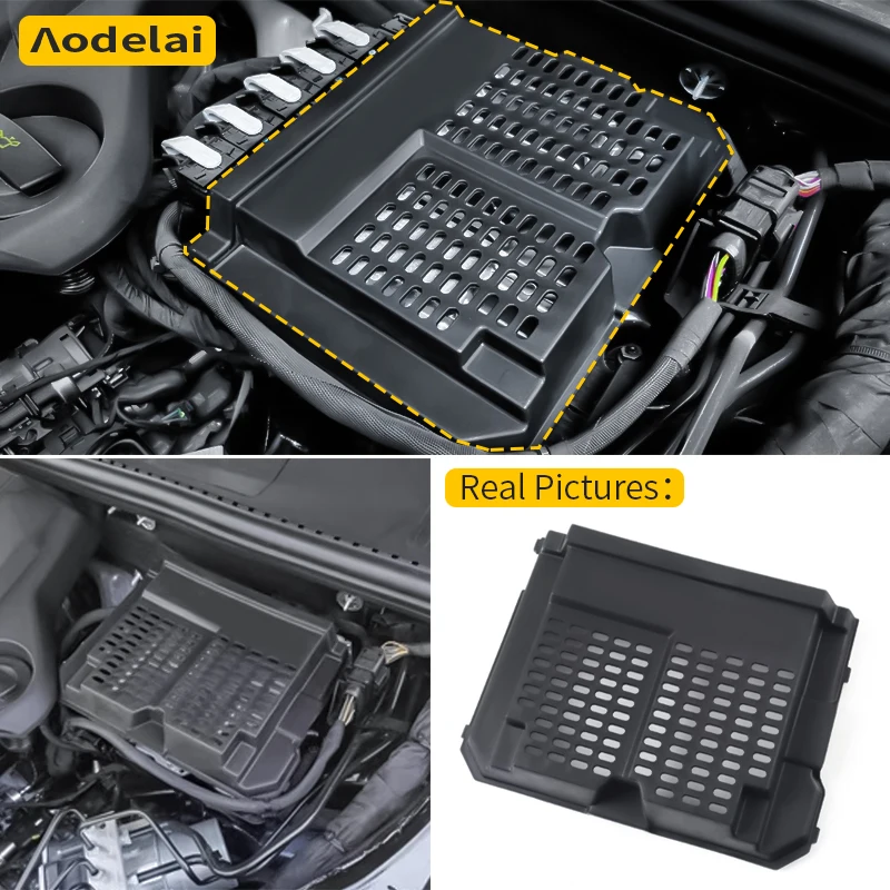 For Volkswagen VW Touareg 2019-2025 engine compartment driving computer protective cover dust cover modification parts