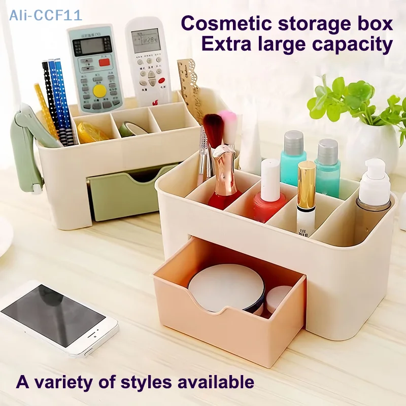 Nail Storage Box Container Cotton Swab Storage Box Accessories Cleaning Desktop Tools Multifunctional Jewelry Box Cosmetic Stor
