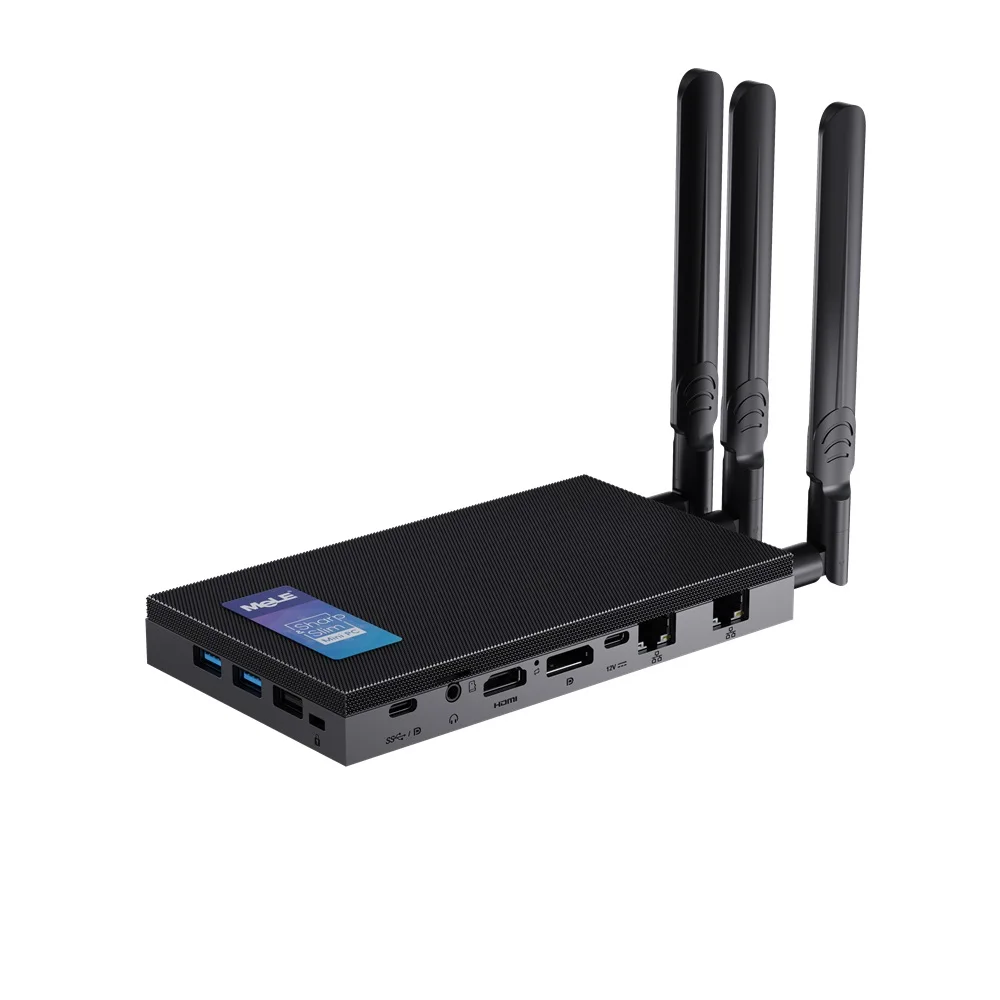 Presale MeLE Fanless Mini PC 4G LTE Module 2.5Gb Dual LAN N100 Windows 11 Pro Micro PC USB-C HDMI2.0+DP1.4 Desktop Computers