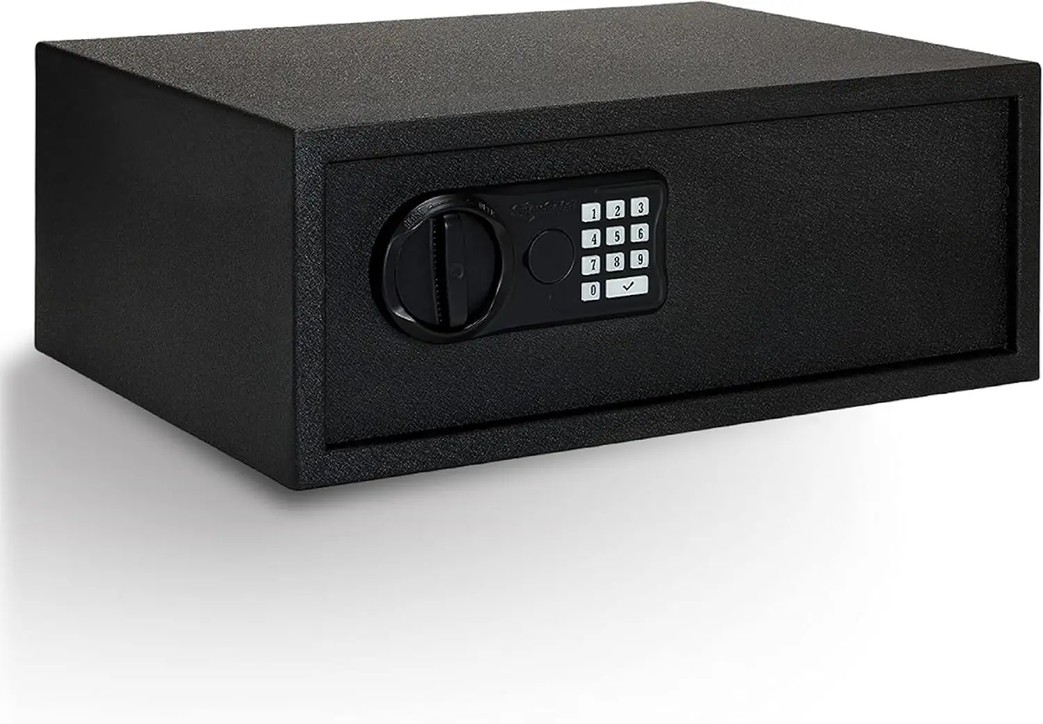 Gun Keypad Safe, XL – Keypad Handgun Safe for Your Pistol and Valuables – Electronic Keypad Entry with Backup Key – Black, Measu