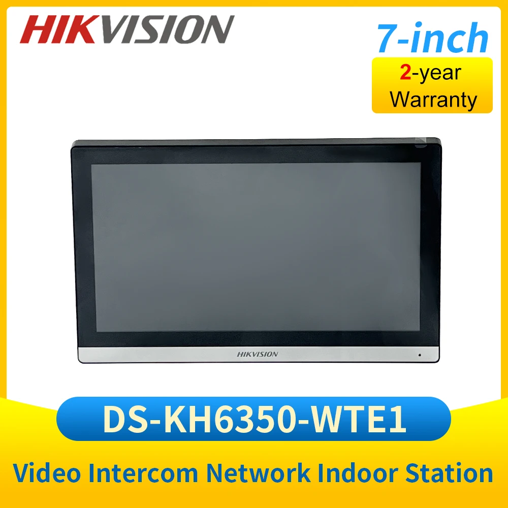 DS-KH6350-WTE1 Hikvision IP Vedio Intercom Wireless Network Indoor Station 7-inch WIFI Monitor Screen Unlock Door Via Mobile App