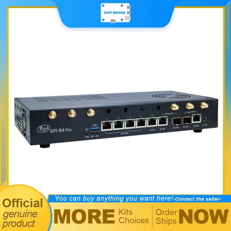 Banana Pi BPI-R4 PRO Steel Enclosure, Metal Housing Designed for Full Compatibility with BPI-R4 PRO Add-on Kits