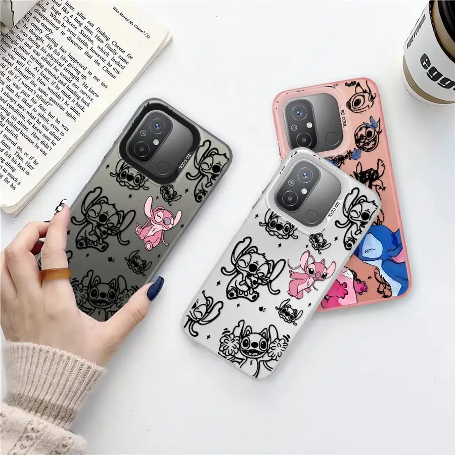 Case for Xiaomi Redmi A1+ 14C A4 13 12 12C A3x 13C A1 A3 A2 Plus Soft Cover Disney Stitch Angle