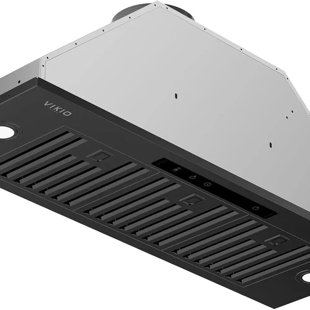 Built-in/Insert Range Hood 980 CFM, Ducted/Ductless Convertible Duct Stainless Steel Kitchen Vent Hood with 4 Speed Gesture Sens