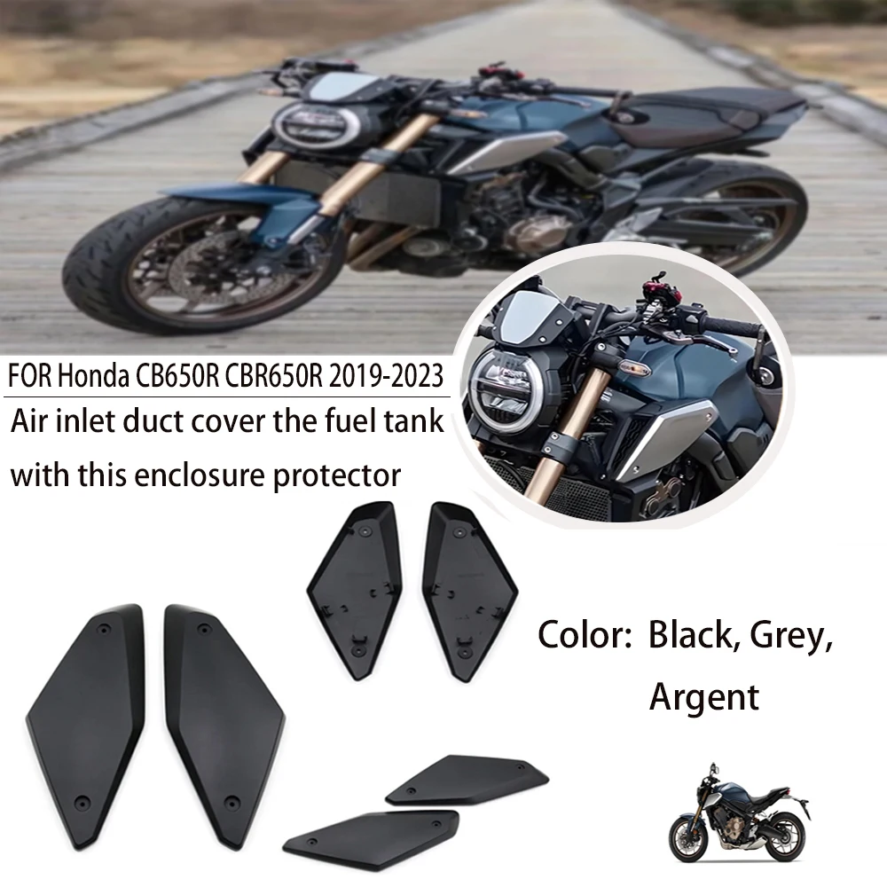 For Honda CB650R CBR650R 2019-2023 Motorcycle Air Intake Duct Cap Fuel Tank Cap Enclosure Protector Side Panel Cap Fairing