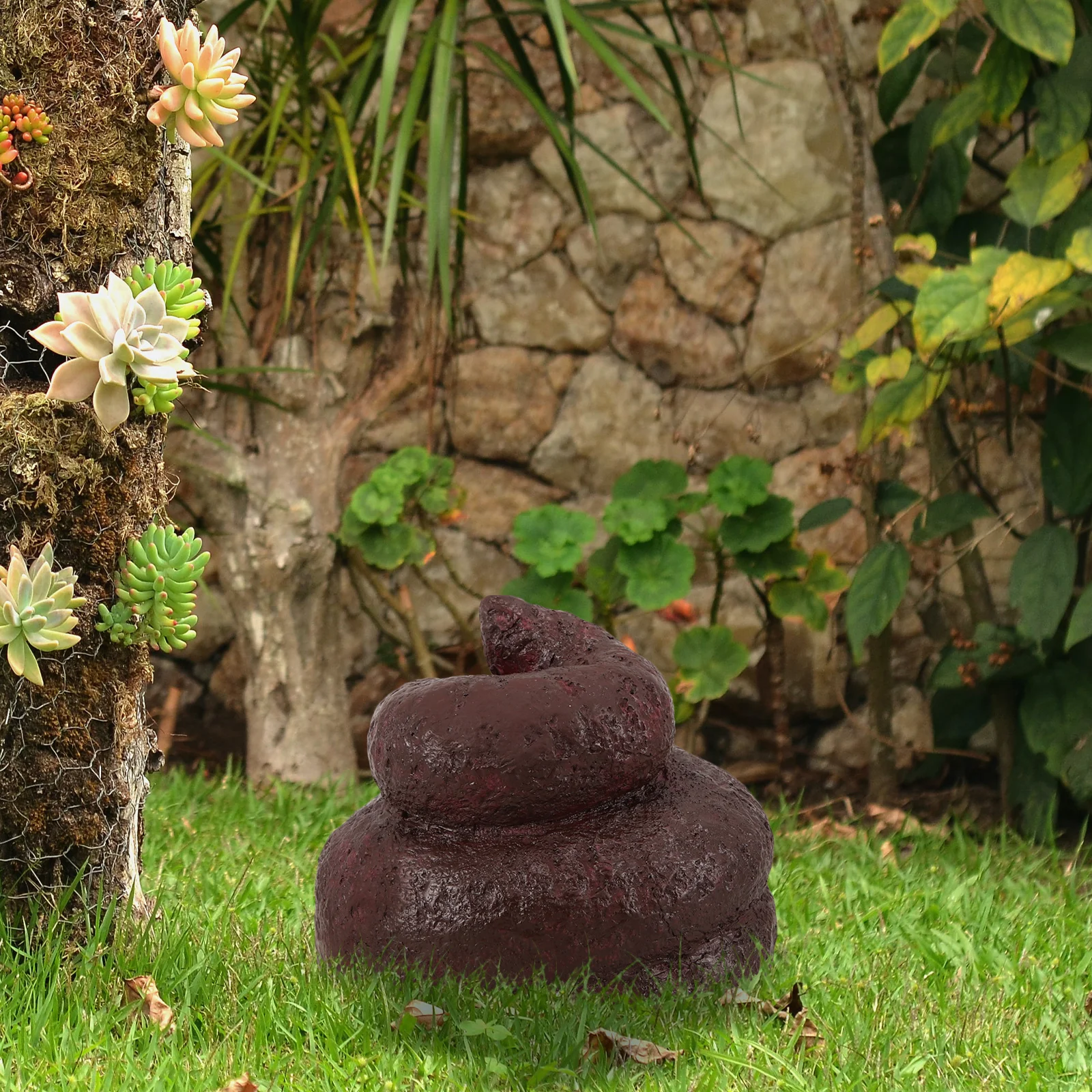 Simulated Stone Poop Hider Outdoor Resin Hidden Holder Garden Decoration Safe Storage Outdoor Key Storage Box Box