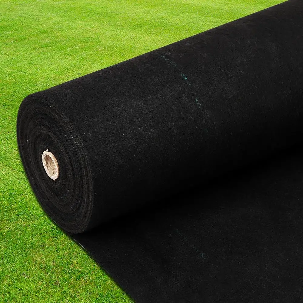 300t Weed Barrier Fabric Heavy Duty, 5.8oz Weed Block Gardening Ground Cover Mat, Weed Control Garden Cloth, Woven Geotextile Fa