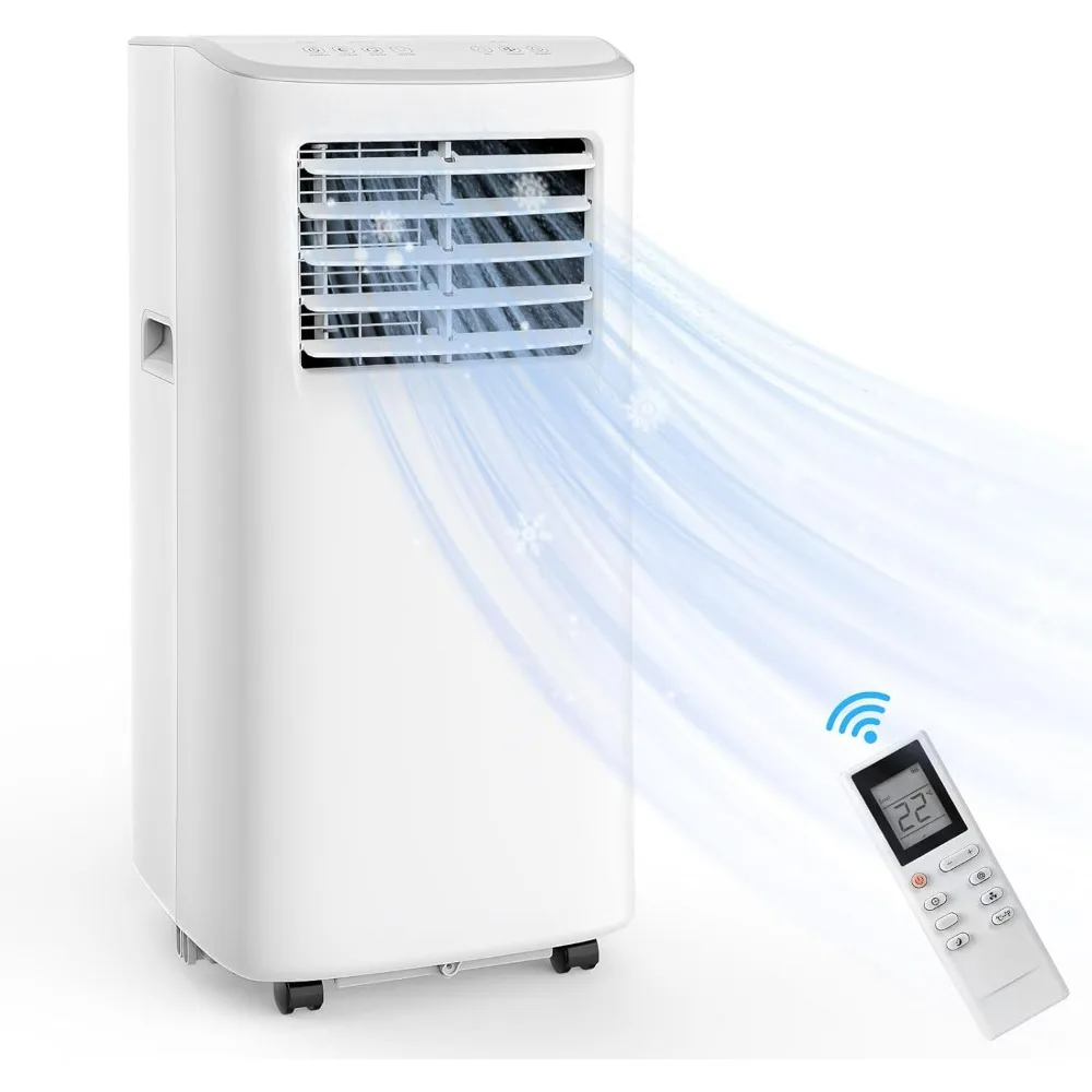 8500 BTU Portable Air Conditioners with Digital Remote,3-in-1 AC Units for Rooms with Installation Kit for Home/Office/Dorms