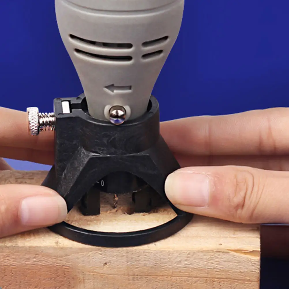 2Pcs Electric Grinding Locator Adjustable Positioner with Depth Scale for Rotary Driller Polisher Milling Cutting Tool