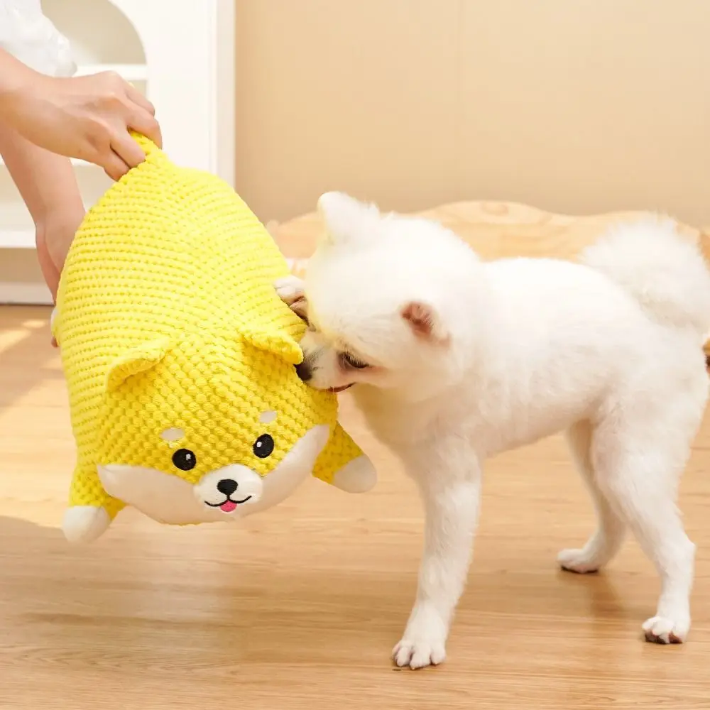 Pet Training Speak Up Squeaky Dog Corgi&Pig Bite-resistant Pet Squeeze Sound Portable Animal Shape Pet Chew Relieve Boredom