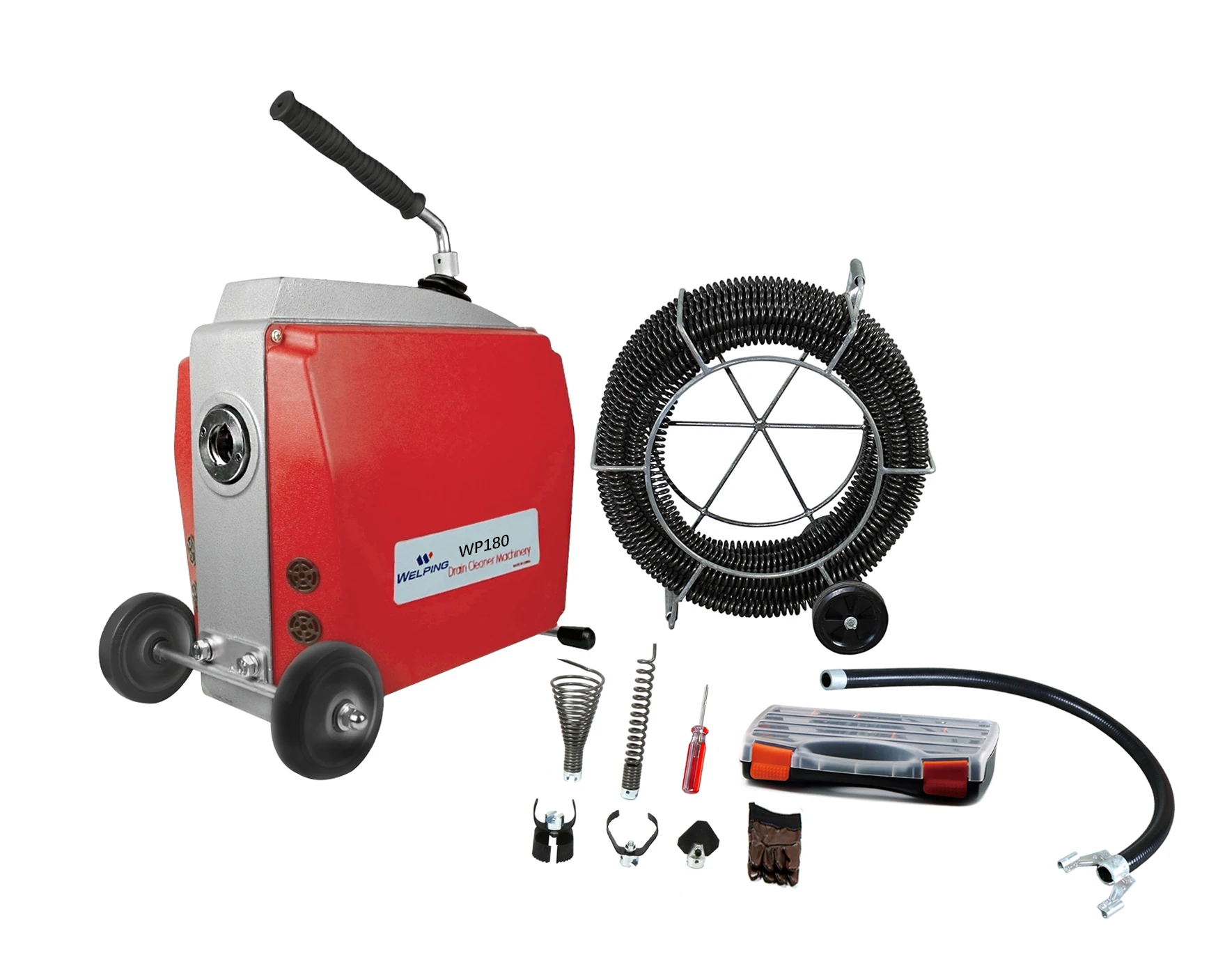 1400w Electric Auger Drain Cleaner Pipe Cleaning Machine