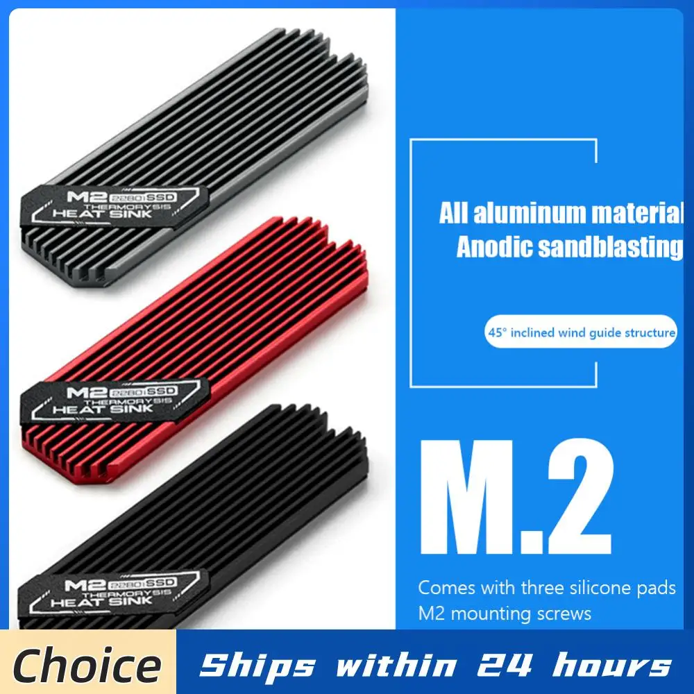 M.2 SSD NVMe Heatsink with Thermal Silicone Pad for PS5 M.2 2280 SSD NVMe Expansion Slot Dedicated Radiator Extended Copper Pipe