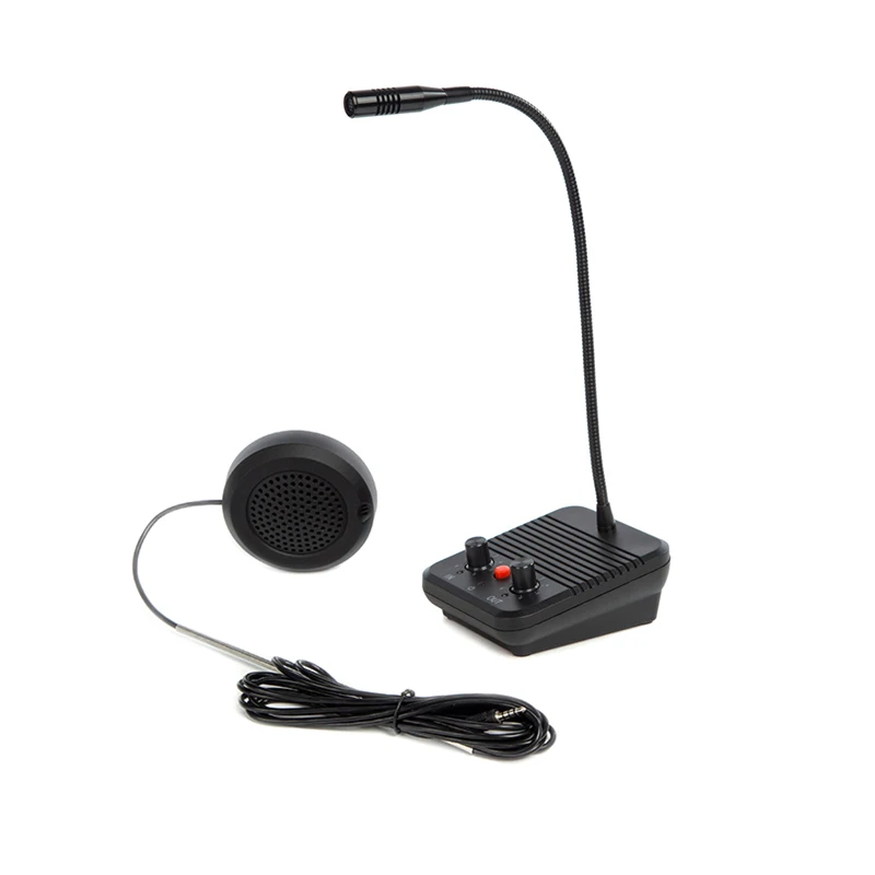 3W Home Security Zero-touch Dual-way Interphone System For Bank Counter Ticket Office Hospital Window Intercom